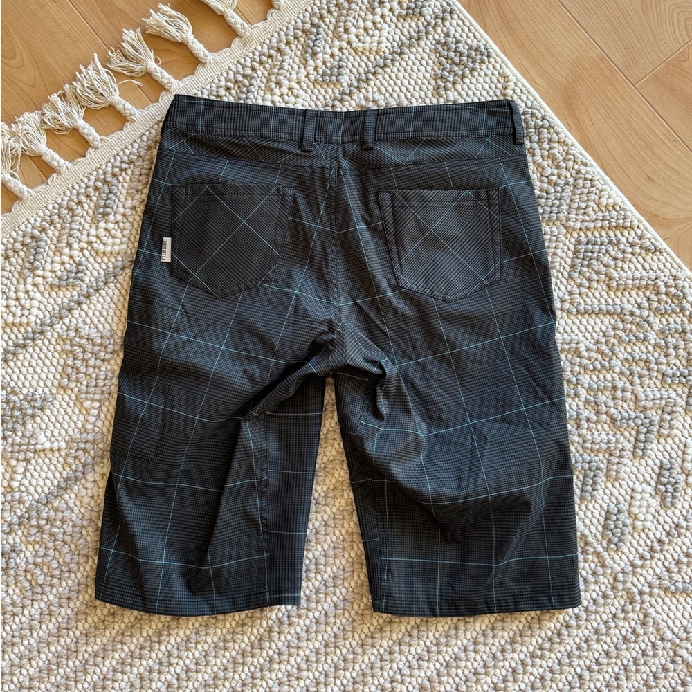Club Ride Apparel Women's Black Plaid Athletic Shorts - Picture 3 of 10